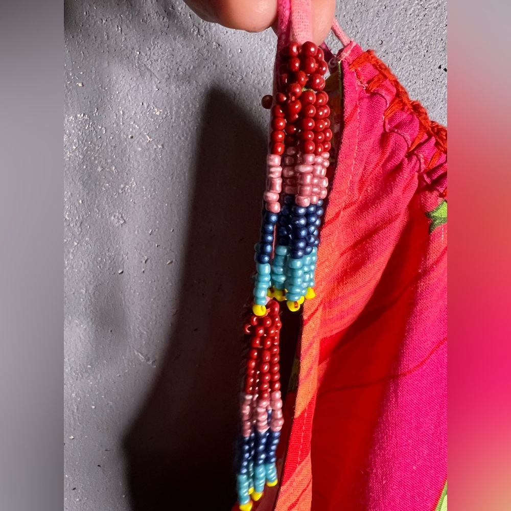 Farm Rio Floral Spaghetti Strap Top in Size Large. - Picture 5 of 8